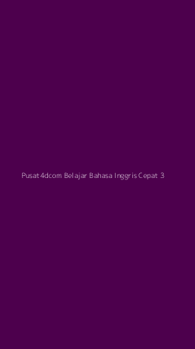 Tampilan Antarmuka Aplikasi Pusat4dcom Belajar Bahasa Inggris Cepat - 3