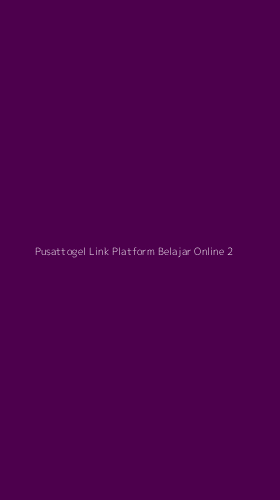 Tampilan Antarmuka Aplikasi Pusattogel Link Platform Belajar Online - 2