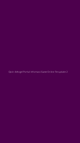 Tampilan Antarmuka Aplikasi Qwin 4dtogel Portal Informasi Game Online Terupdate - 2