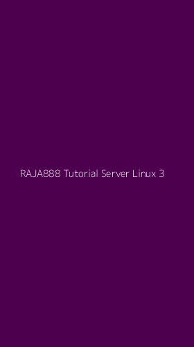 Tampilan Antarmuka Aplikasi Raja888 Tutorial Server Linux - 3