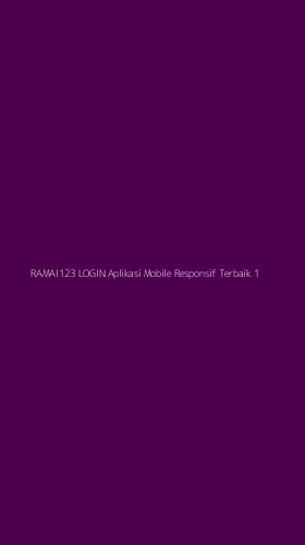 Tampilan Antarmuka Aplikasi Ramai123 Login Aplikasi Mobile Responsif Terbaik - 1