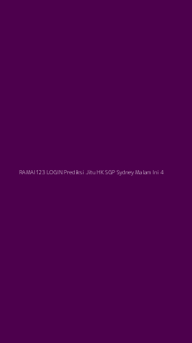 Tampilan Antarmuka Aplikasi Ramai123 Login Prediksi Jitu Hk Sgp Sydney Malam Ini - 4