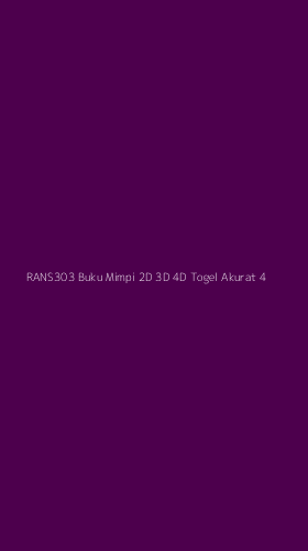 Tampilan Antarmuka Aplikasi Rans303 Buku Mimpi 2d 3d 4d Togel Akurat - 4