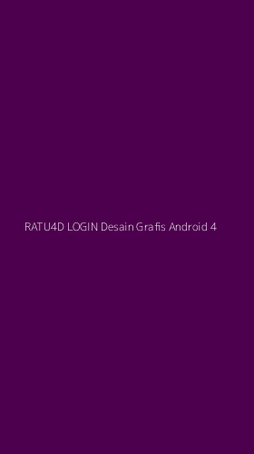 Tampilan Antarmuka Aplikasi Ratu4d Login Desain Grafis Android - 4