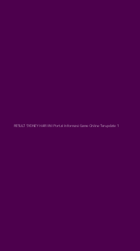 Tampilan Antarmuka Aplikasi Result Sydney Hari Ini Portal Informasi Game Online Terupdate - 1