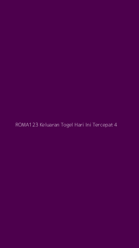 Tampilan Antarmuka Aplikasi Roma123 Keluaran Togel Hari Ini Tercepat - 4