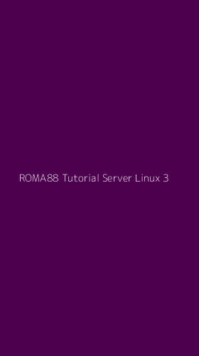 Tampilan Antarmuka Aplikasi Roma88 Tutorial Server Linux - 3