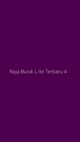 Tampilan Antarmuka Aplikasi Raja Musik Lite Terbaru - 4