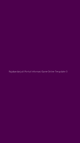 Tampilan Antarmuka Aplikasi Rajabandarjudi Portal Informasi Game Online Terupdate - 3