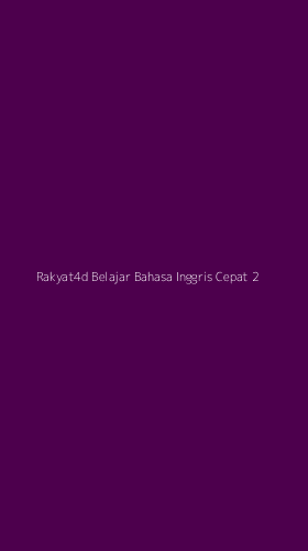 Tampilan Antarmuka Aplikasi Rakyat4d Belajar Bahasa Inggris Cepat - 2