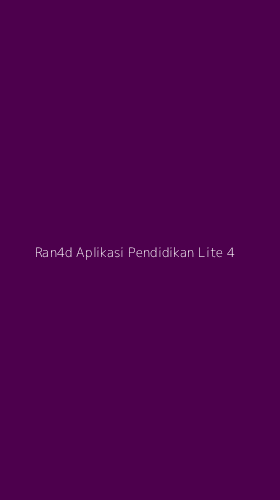 Tampilan Antarmuka Aplikasi Ran4d Aplikasi Pendidikan Lite - 4