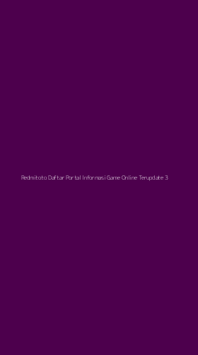 Tampilan Antarmuka Aplikasi Redmitoto Daftar Portal Informasi Game Online Terupdate - 3