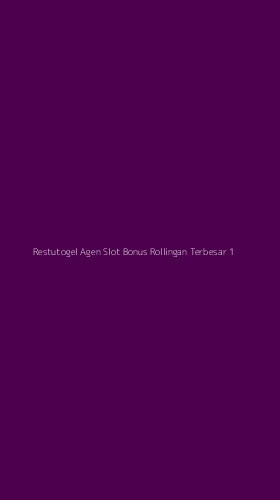 Tampilan Antarmuka Aplikasi Restutogel Agen Slot Bonus Rollingan Terbesar - 1