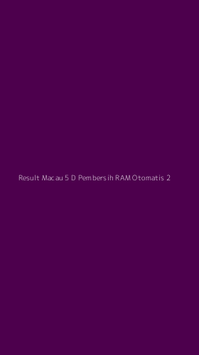 Tampilan Antarmuka Aplikasi Result Macau 5 D Pembersih Ram Otomatis - 2