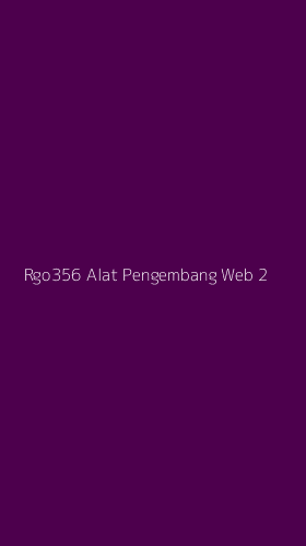Tampilan Antarmuka Aplikasi Rgo356 Alat Pengembang Web - 2
