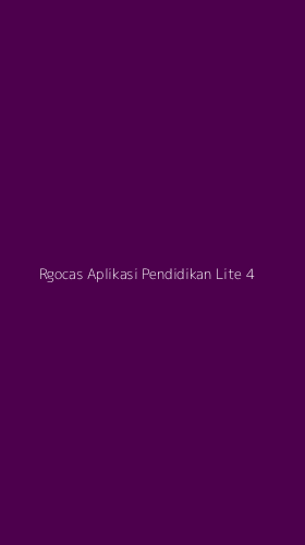 Tampilan Antarmuka Aplikasi Rgocas Aplikasi Pendidikan Lite - 4