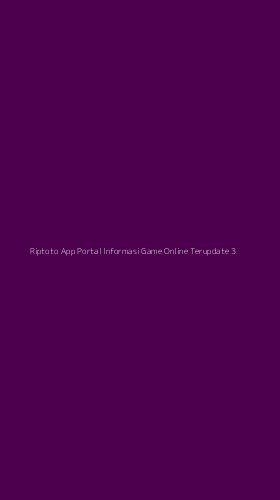 Tampilan Antarmuka Aplikasi Riptoto App Portal Informasi Game Online Terupdate - 3