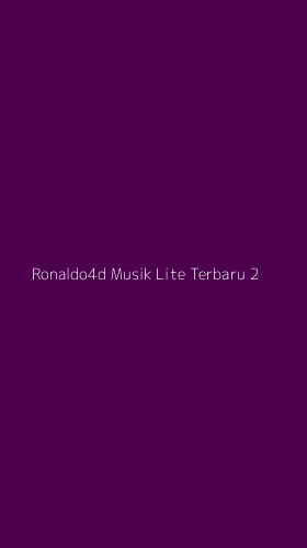 Tampilan Antarmuka Aplikasi Ronaldo4d Musik Lite Terbaru - 2