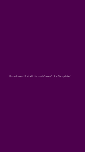 Tampilan Antarmuka Aplikasi Ronaldoselot Portal Informasi Game Online Terupdate - 1