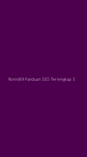 Tampilan Antarmuka Aplikasi Ronin89 Panduan Seo Terlengkap - 3