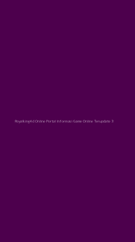 Tampilan Antarmuka Aplikasi Royalking4d Online Portal Informasi Game Online Terupdate - 3