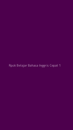 Tampilan Antarmuka Aplikasi Rpok Belajar Bahasa Inggris Cepat - 1