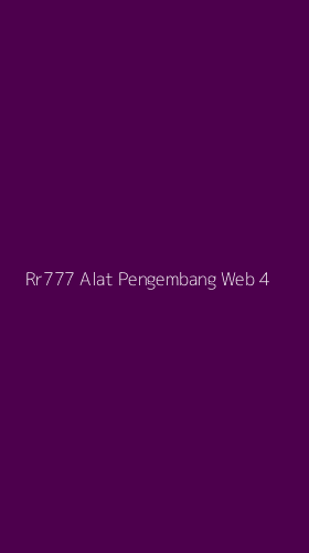 Tampilan Antarmuka Aplikasi Rr777 Alat Pengembang Web - 4