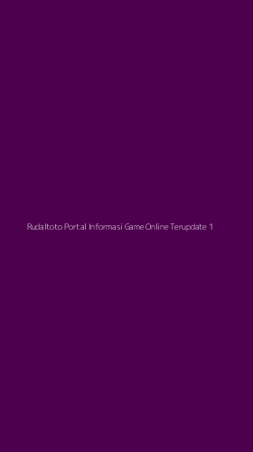 Tampilan Antarmuka Aplikasi Rudaltoto Portal Informasi Game Online Terupdate - 1