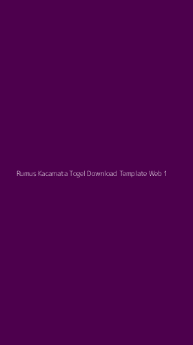 Tampilan Antarmuka Aplikasi Rumus Kacamata Togel Download Template Web - 1