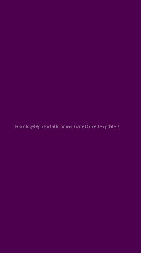 Tampilan Antarmuka Aplikasi Rusuntogel App Portal Informasi Game Online Terupdate - 3