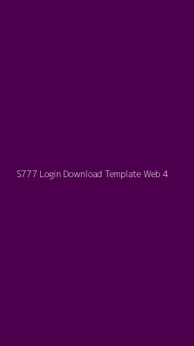 Tampilan Antarmuka Aplikasi S777 Login Download Template Web - 4