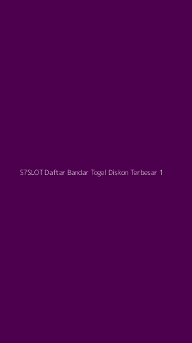 Tampilan Antarmuka Aplikasi S7slot Daftar Bandar Togel Diskon Terbesar - 1
