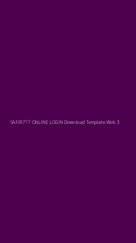 Tampilan Antarmuka Aplikasi Safir777 Online Login Download Template Web - 3