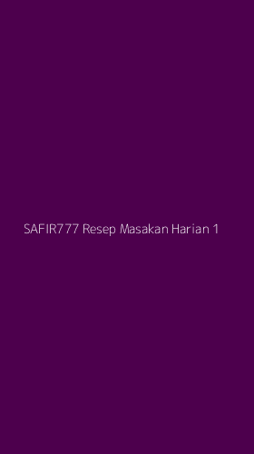 Tampilan Antarmuka Aplikasi Safir777 Resep Masakan Harian - 1