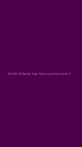 Tampilan Antarmuka Aplikasi Sakura138 Bandar Togel Terpercaya Bonus Harian - 3