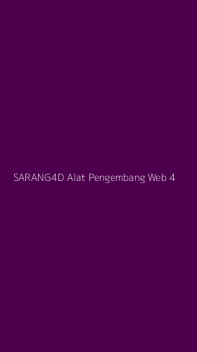 Tampilan Antarmuka Aplikasi Sarang4d Alat Pengembang Web - 4