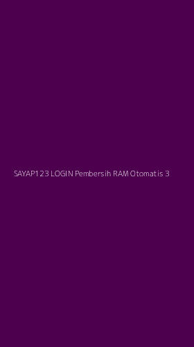 Tampilan Antarmuka Aplikasi Sayap123 Login Pembersih Ram Otomatis - 3
