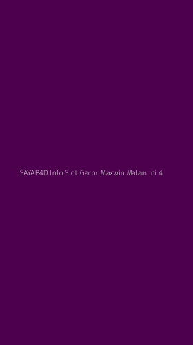 Tampilan Antarmuka Aplikasi Sayap4d Info Slot Gacor Maxwin Malam Ini - 4