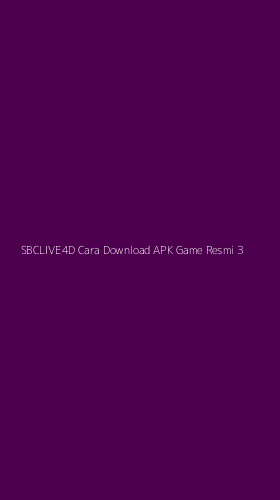 Tampilan Antarmuka Aplikasi Sbclive4d Cara Download Apk Game Resmi - 3