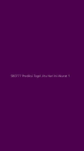 Tampilan Antarmuka Aplikasi Sbo777 Prediksi Togel Jitu Hari Ini Akurat - 1