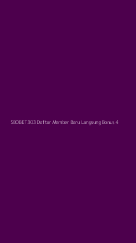 Tampilan Antarmuka Aplikasi Sbobet303 Daftar Member Baru Langsung Bonus - 4