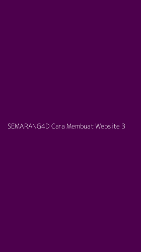 Tampilan Antarmuka Aplikasi Semarang4d Cara Membuat Website - 3