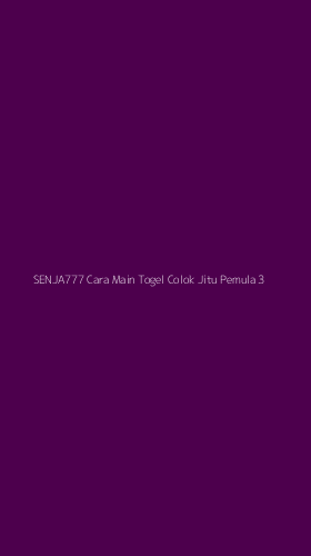 Tampilan Antarmuka Aplikasi Senja777 Cara Main Togel Colok Jitu Pemula - 3