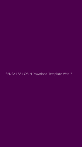 Tampilan Antarmuka Aplikasi Sensa138 Login Download Template Web - 3