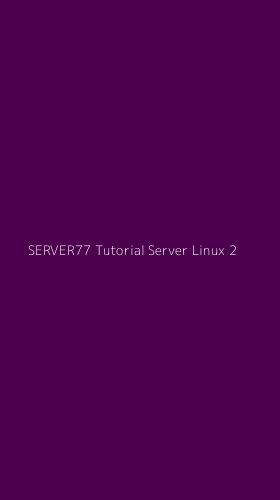 Tampilan Antarmuka Aplikasi Server77 Tutorial Server Linux - 2