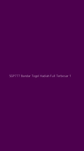 Tampilan Antarmuka Aplikasi Sgp777 Bandar Togel Hadiah Full Terbesar - 1