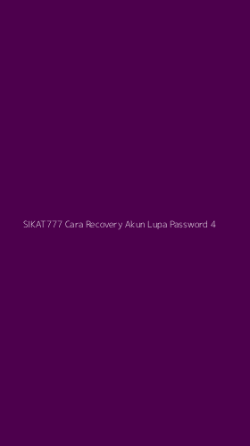 Tampilan Antarmuka Aplikasi Sikat777 Cara Recovery Akun Lupa Password - 4