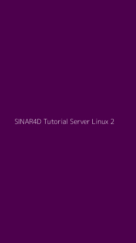 Tampilan Antarmuka Aplikasi Sinar4d Tutorial Server Linux - 2