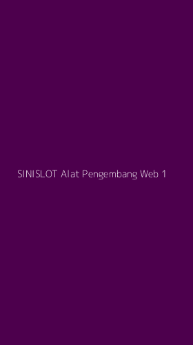 Tampilan Antarmuka Aplikasi Sinislot Alat Pengembang Web - 1