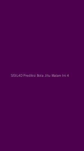 Tampilan Antarmuka Aplikasi Sisil4d Prediksi Bola Jitu Malam Ini - 4